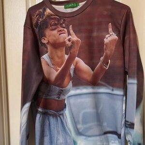 Graphic Sweatshirt with Bold Print